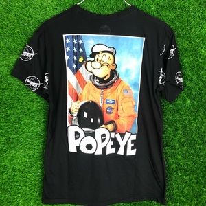 NASA Popeyes Astronaut Tee Shirt National Aeronautics & Space Administration